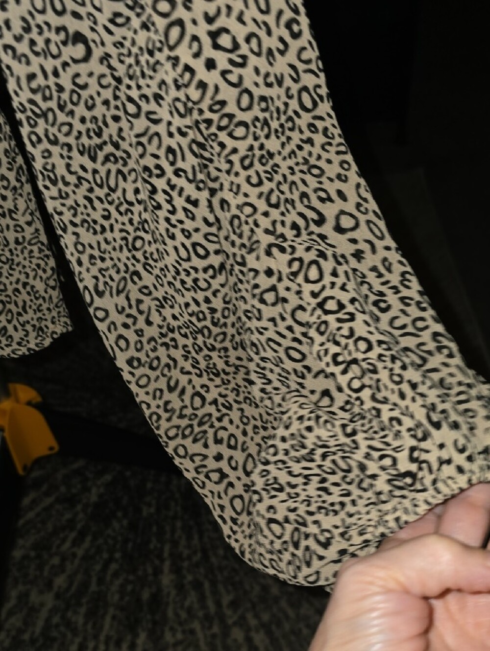 The Nines Leopard Print Peplum Top - Black on Cream - Picture 8 of 8